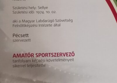 Langhammer Szilvia - Amatőr Sportszervező 2020